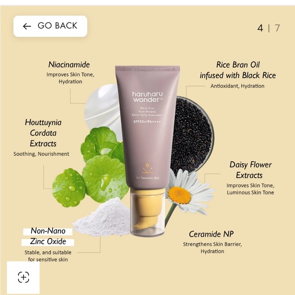 Haruharu Wonder Pure Mineral SPF 50+ Sunscreen NWT - Picture 10 of 11